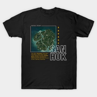 Sanhok Map T-Shirt